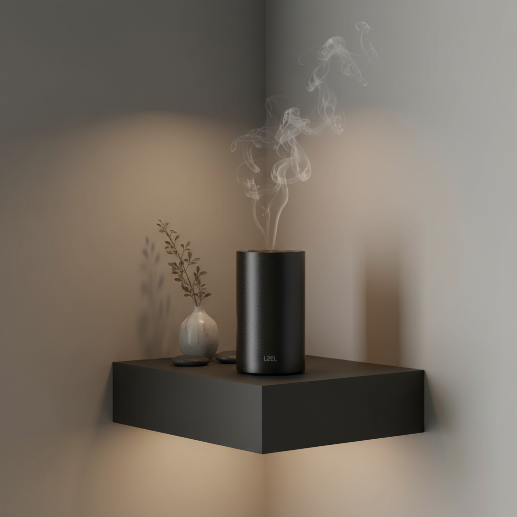 LZEL Aroma Diffuser Aromavista Elite Mini Essential Oil Diffuser Waterless Nebulizer Aroma Diffuser, 2000mah | Black