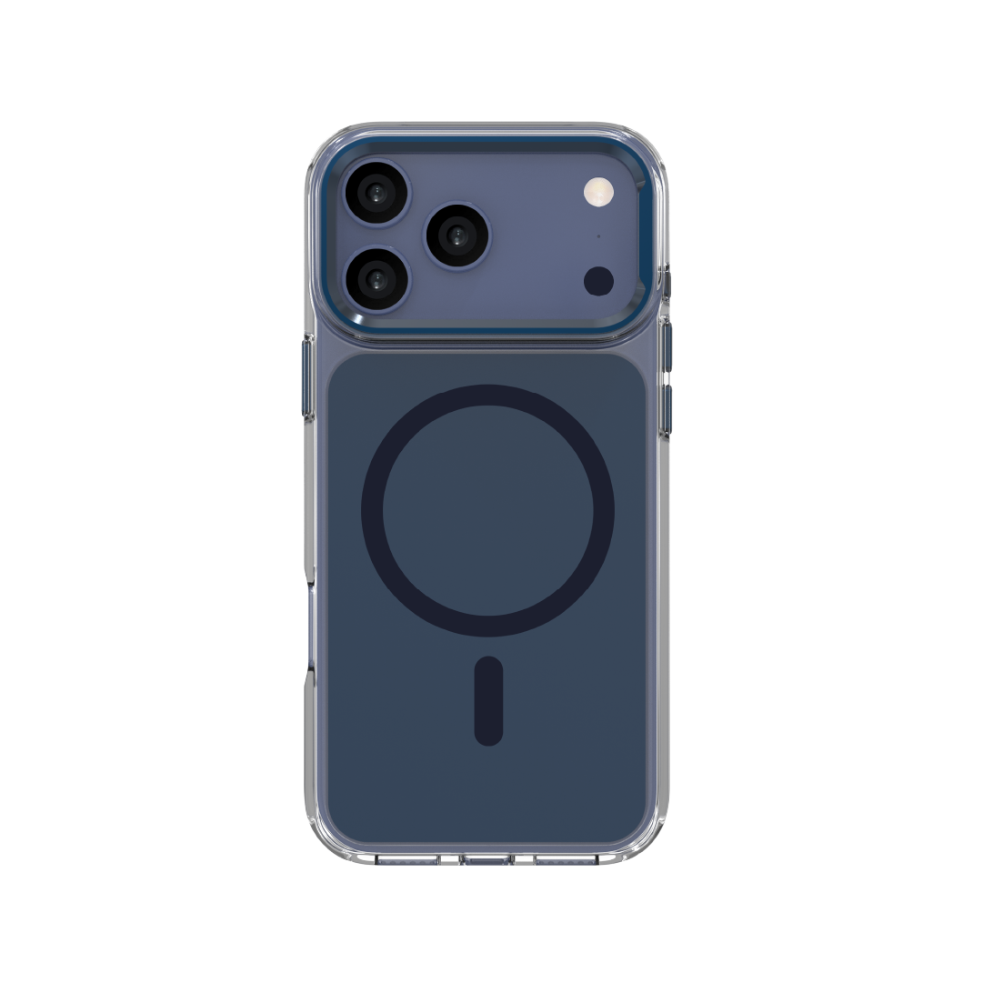 LZEL Hybrid Camera Frame Stand Case With Magsafe For IPhone  17 Pro | Dark Blue