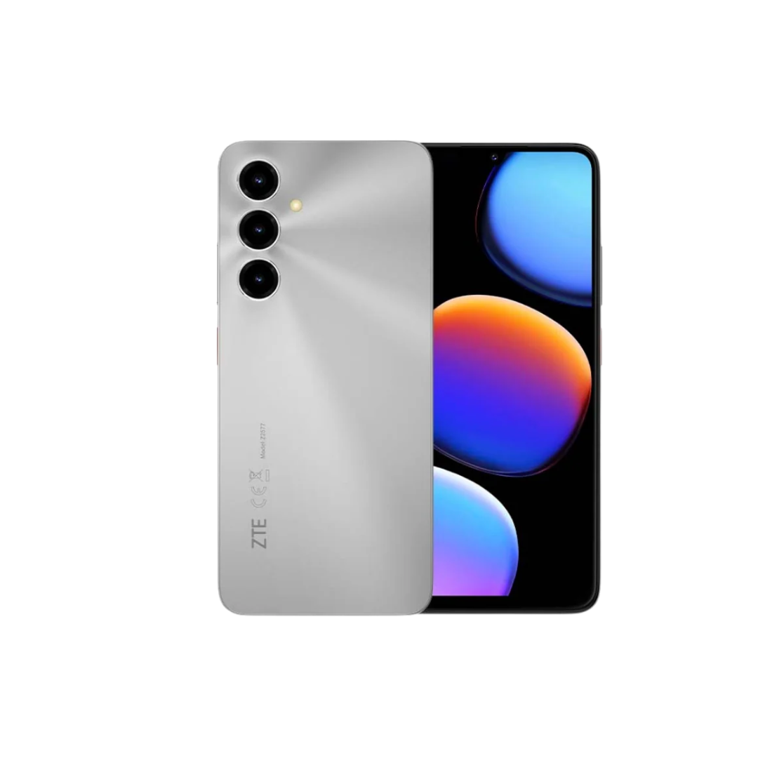 ZTE V80 Max 4G Smartphone â€“ 4GB RAM + 10GB Extended RAM, 256GB Storage | Stellar Silver