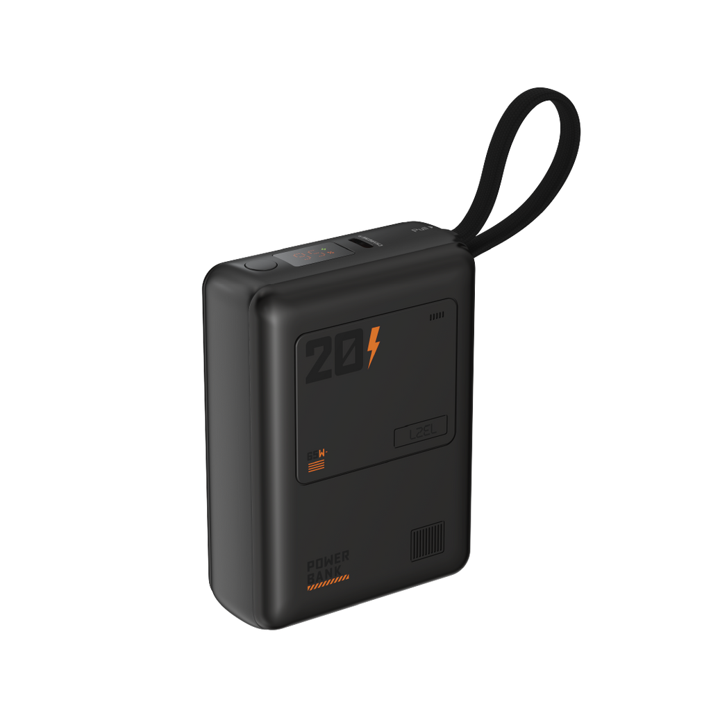 LZEL Zenoflex Surge20 Portable 20000Mah  65W Max Pd Power Bank Dual Usb-C  | Black