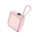 LZEL Neurode Sync Mini 10000Mah  Pd3.0 & Qc 3.0|25.5W|Built-In Type-C & Lighting Power Bank | Pink