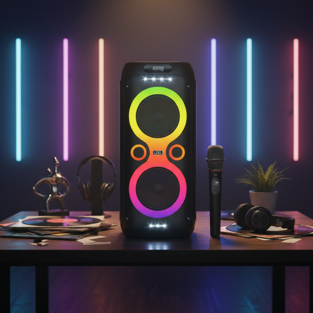 LZEL Aquilasonus A500 Karaoke BT Speaker LED Display 80W High-power 6000mah