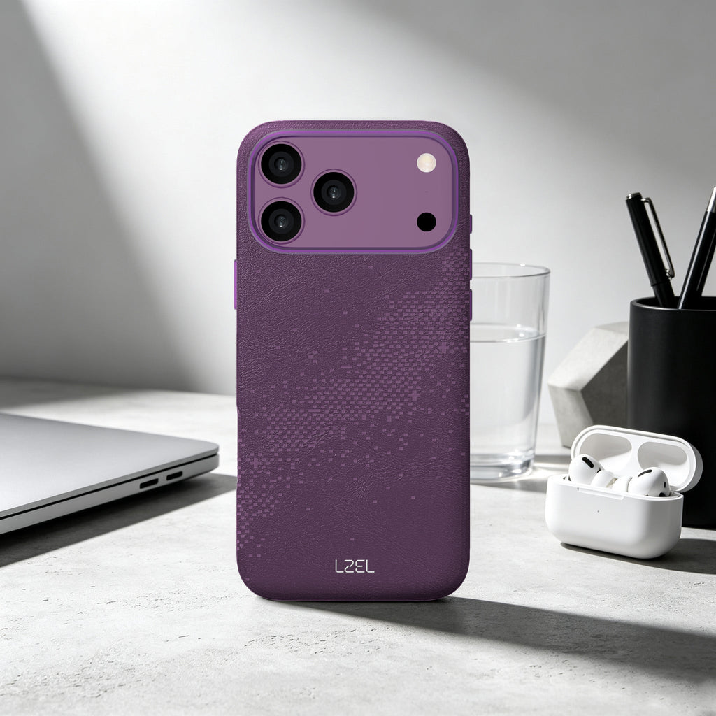 LZEL LEATHERWAVE MAG Premium Leather MagSafe Case with Wave Pattern for iPhone 18 Pro & 18 Pro Max