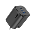Asli  Global Maxcharge 65 Gan 3-Port Usb-A & Dual Usb-C Fast Charger | Black