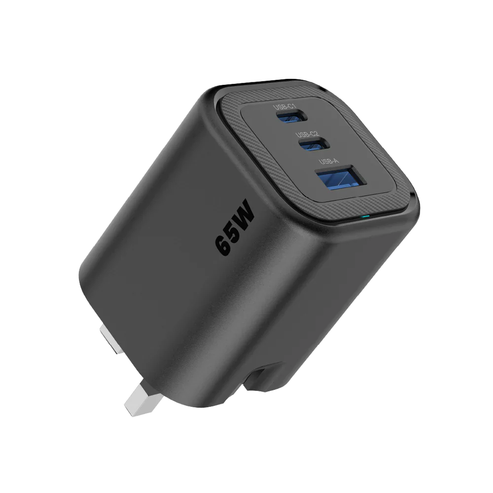 Asli  Global Maxcharge 65 Gan 3-Port Usb-A & Dual Usb-C Fast Charger