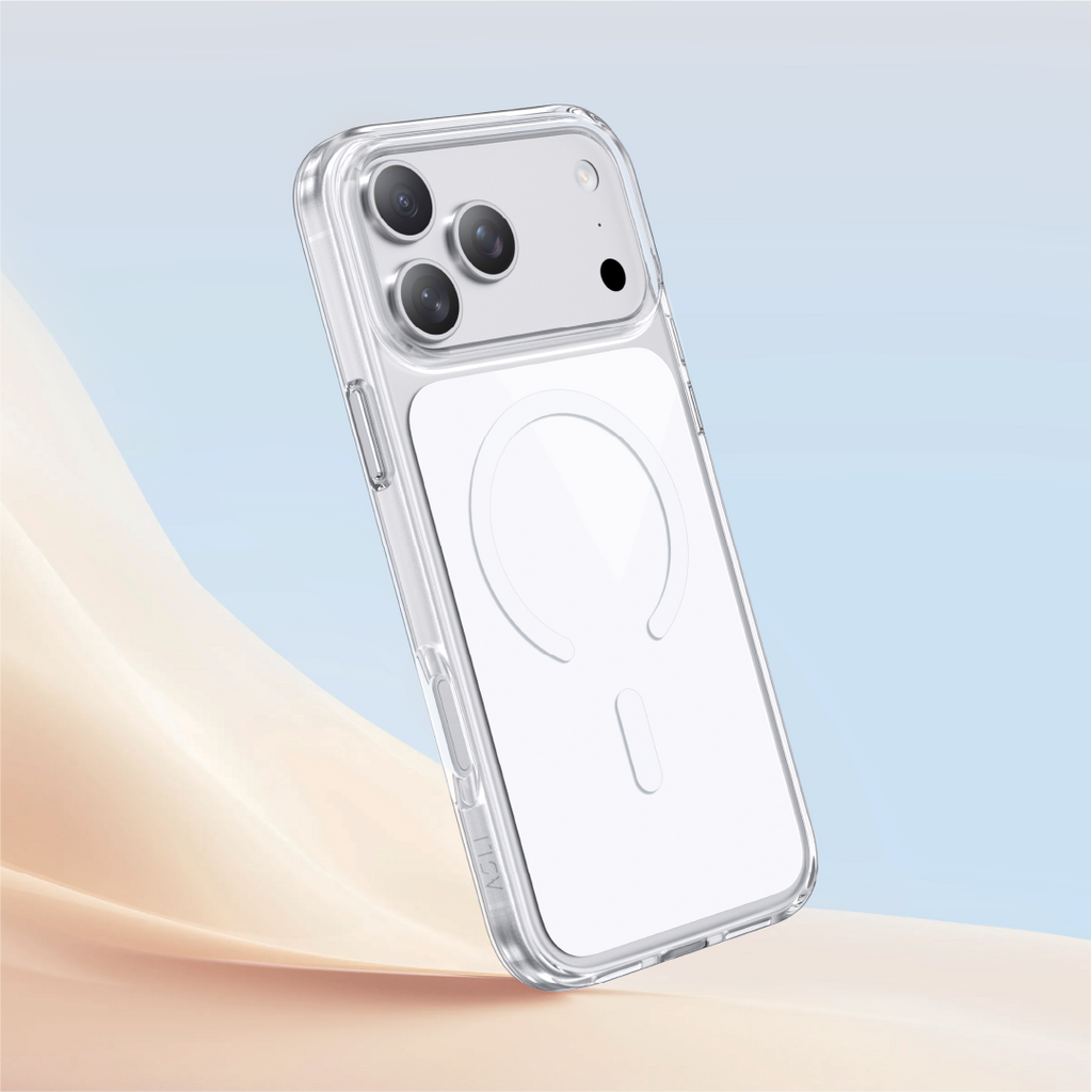 Asli Global Magtrox Neo Scratch-Resistant Transparent Magsafe Case For IPhone 17 Pro Max | White