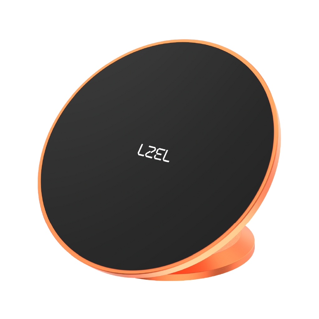LZEL 360Â° Magnetic Suction Phone Holder Ultra-Strong Magnetic Grip | Compact & Stable Design | Orange