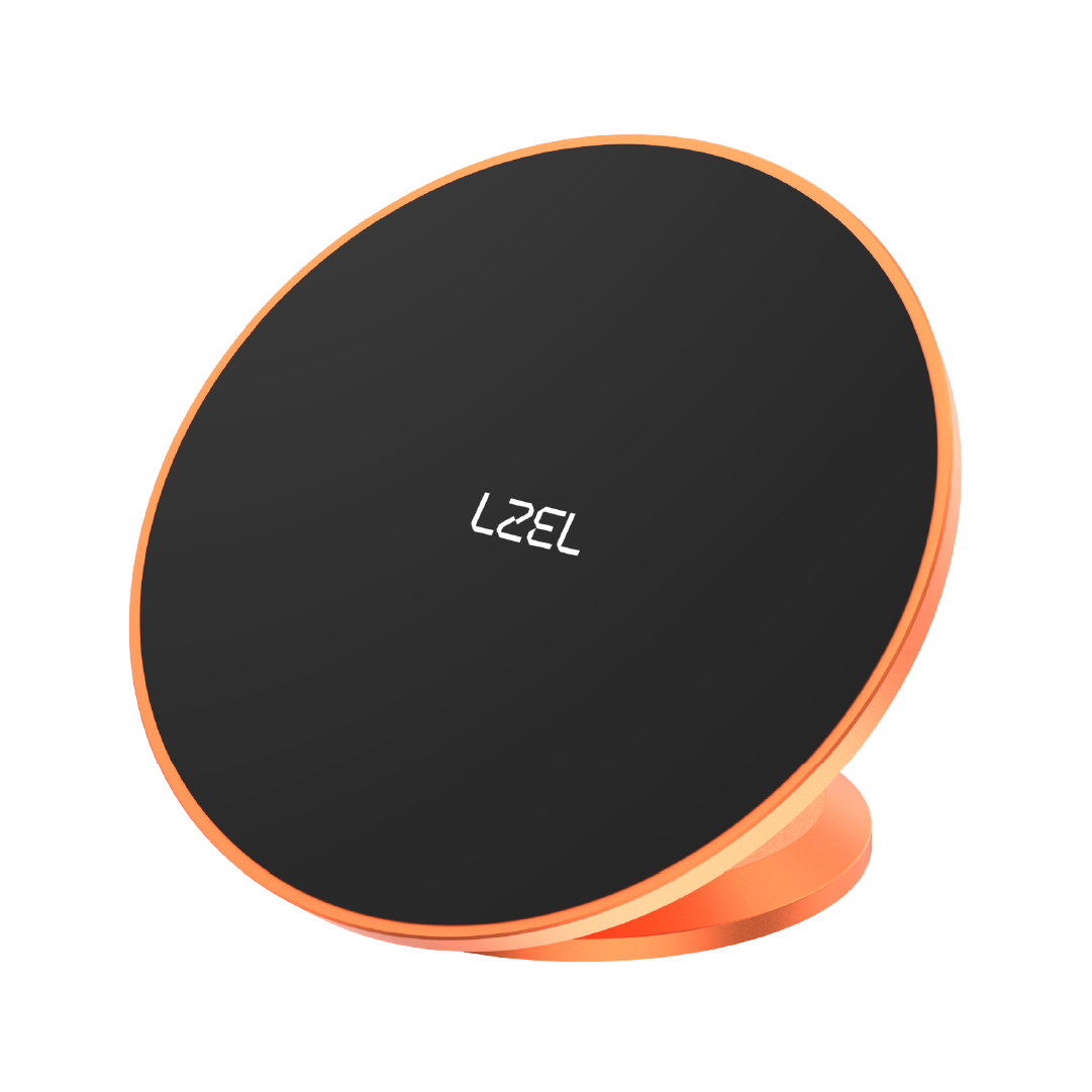 LZEL 360Â° Magnetic Suction Phone Holder Ultra-Strong Magnetic Grip | Compact & Stable Design | Orange