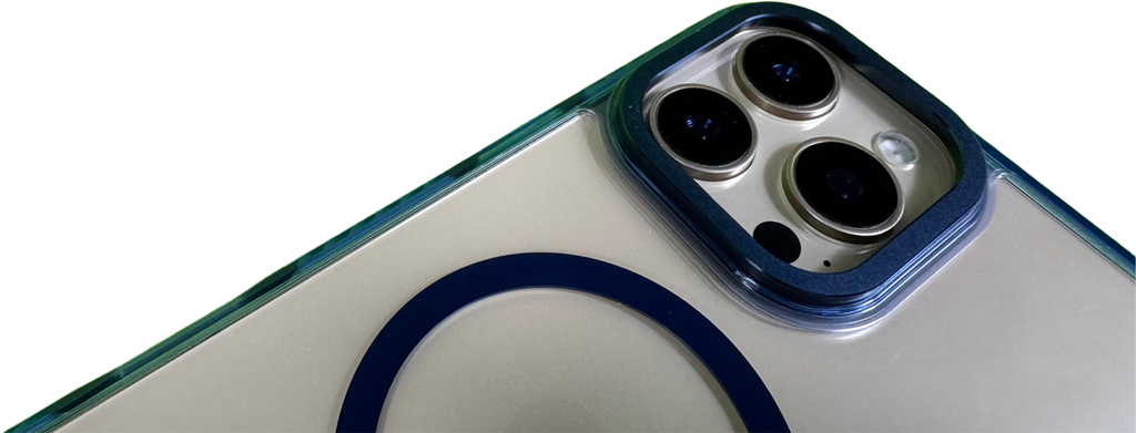 LZEL iPhone 16 Pro  Armor Clear Case With MagSafe | Blue