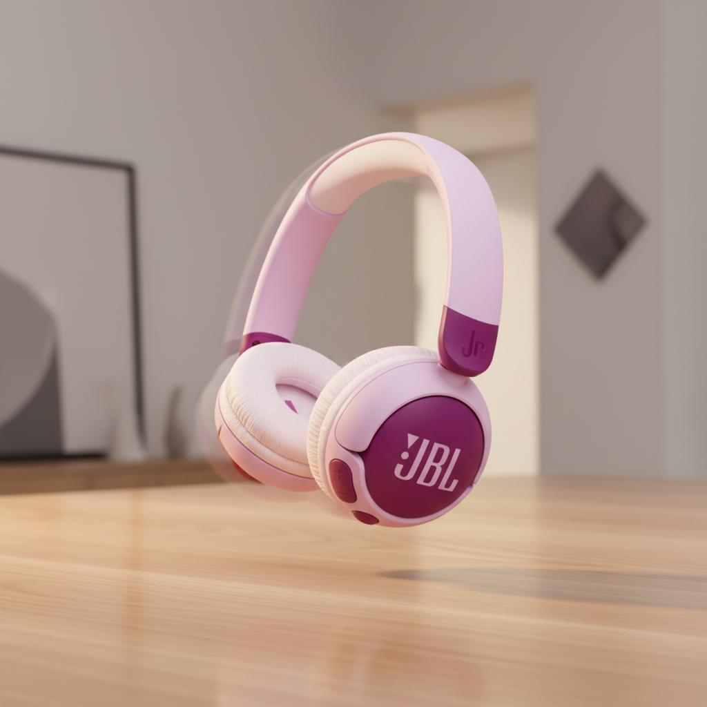 JBL Junior 320BT Wireless On-Ear Bluetooth Headphones with Built-in Microphone | Purple