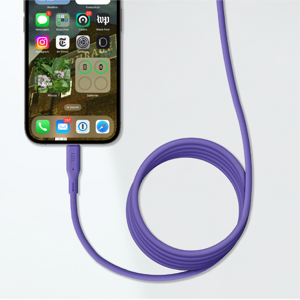 LZEL Celeris Silox CXL Soft Silicone USB-C to USB-C Cable, 480Mbps, 240W Max, 2m