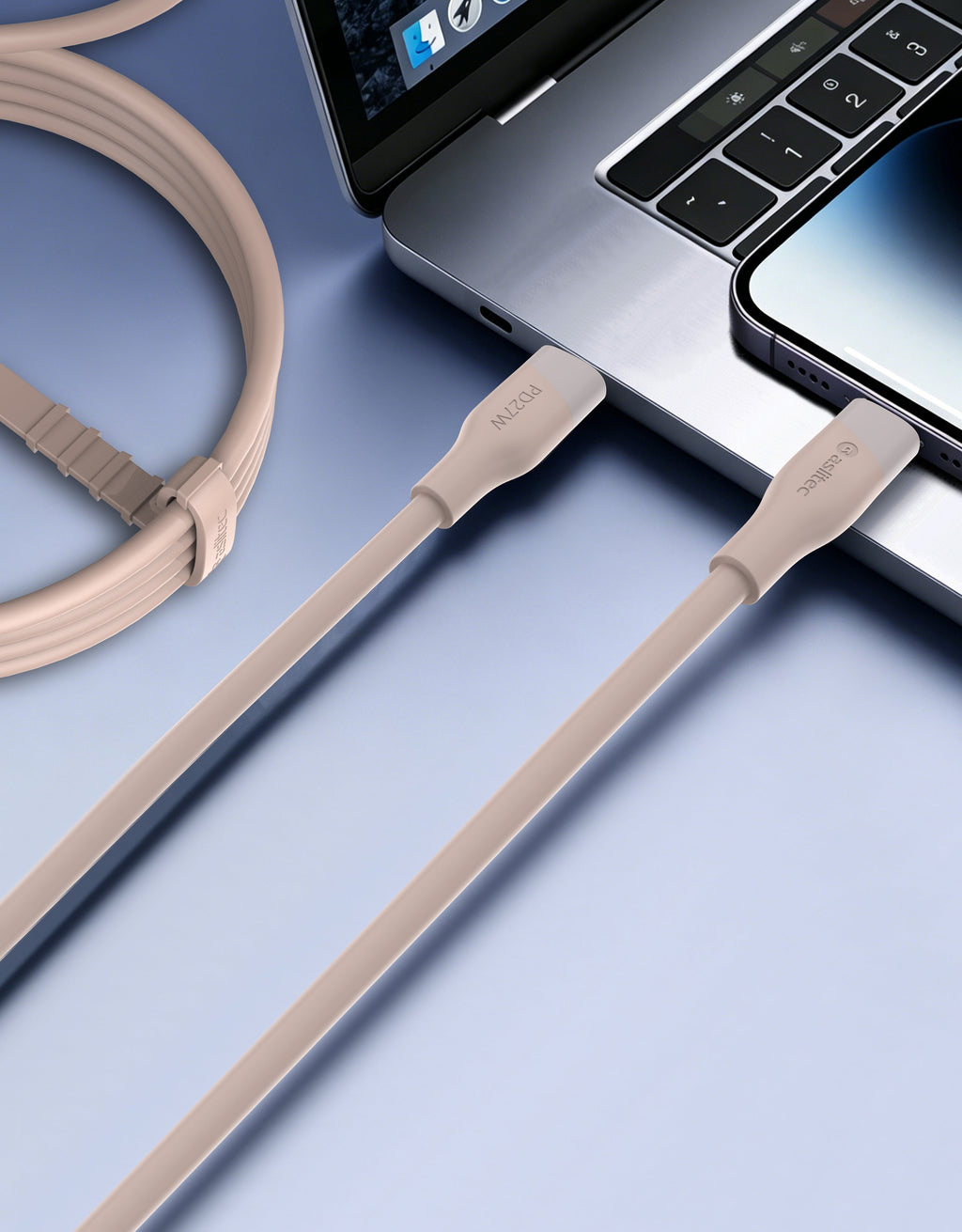 aslitec SILICORECHARGE SYNC Fast Charging & Data Cable â USB-C to Lightning