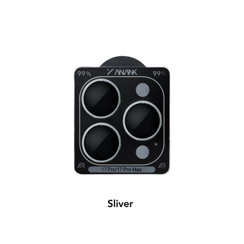 Anank 10X Reinforced 99% AR Lens Guard for iPhone 17 Pro / 17 Pro Max | Silver