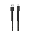 LZEL USB-A to USB-C 2.0 Braided Cable 2m â€“ 3A, 15W, 480Mbps | Black