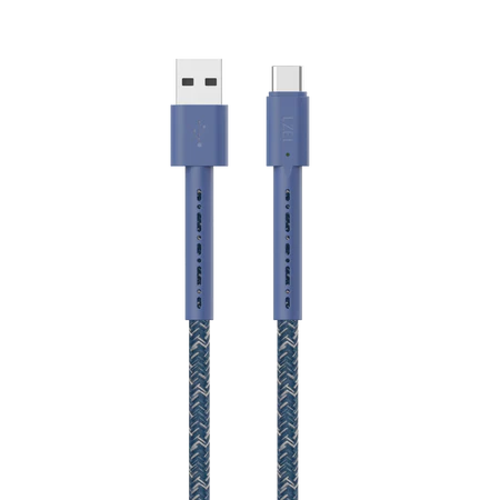 LZEL USB-A to USB-C 2.0 Braided Cable 2m – 3A, 15W, 480Mbps