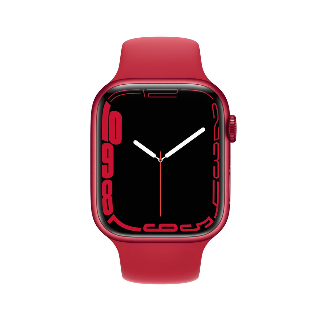 Apple Watch Series 7 GPS + Cellular, 45mm Red Aluminium Case with Red Sport Band - Regular