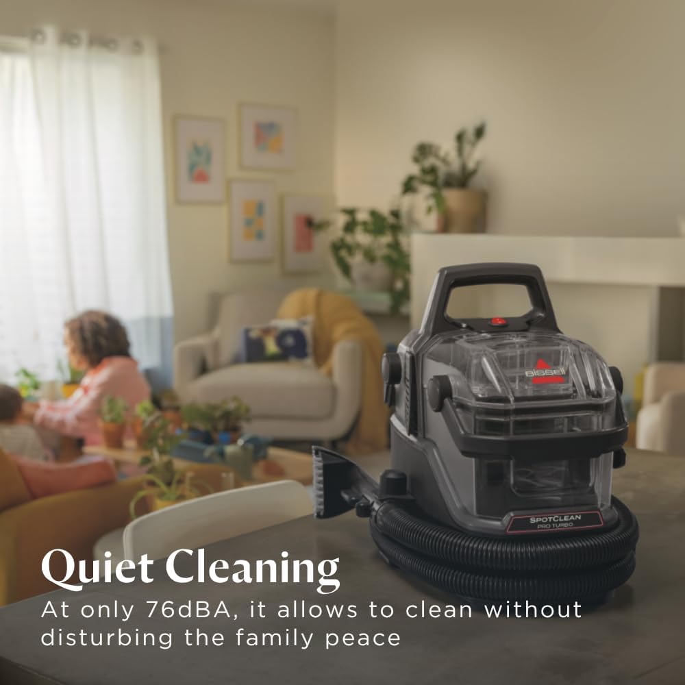 Bissell SpotClean Pro Turbo 400W Portable Carpet & Upholstery Cleaner | Black