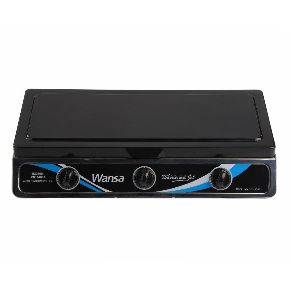 Wansa 3-Burner Stainless Steel Gas Stove