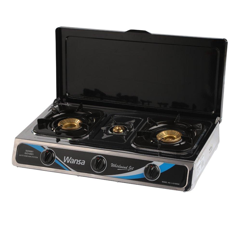 Wansa 3-Burner Stainless Steel Gas Stove