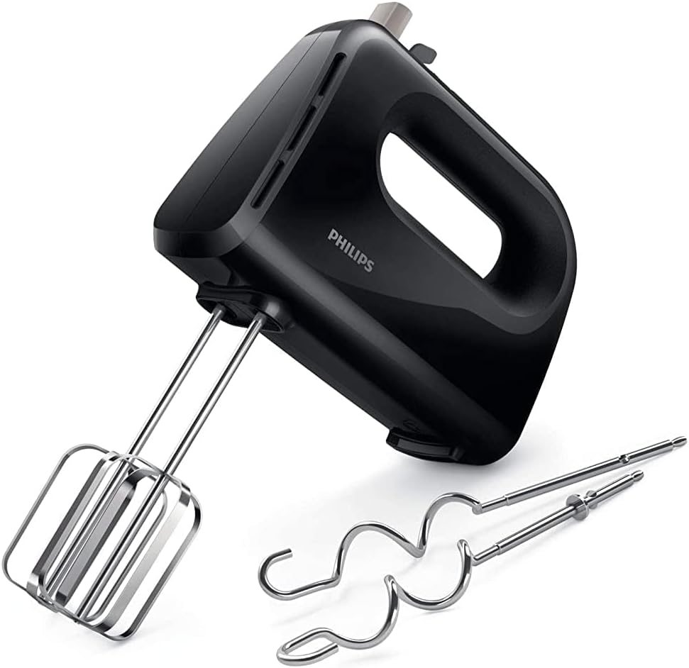 Philips Daily Collection Hand Mixer, 280W | HR3704/11 - Black
