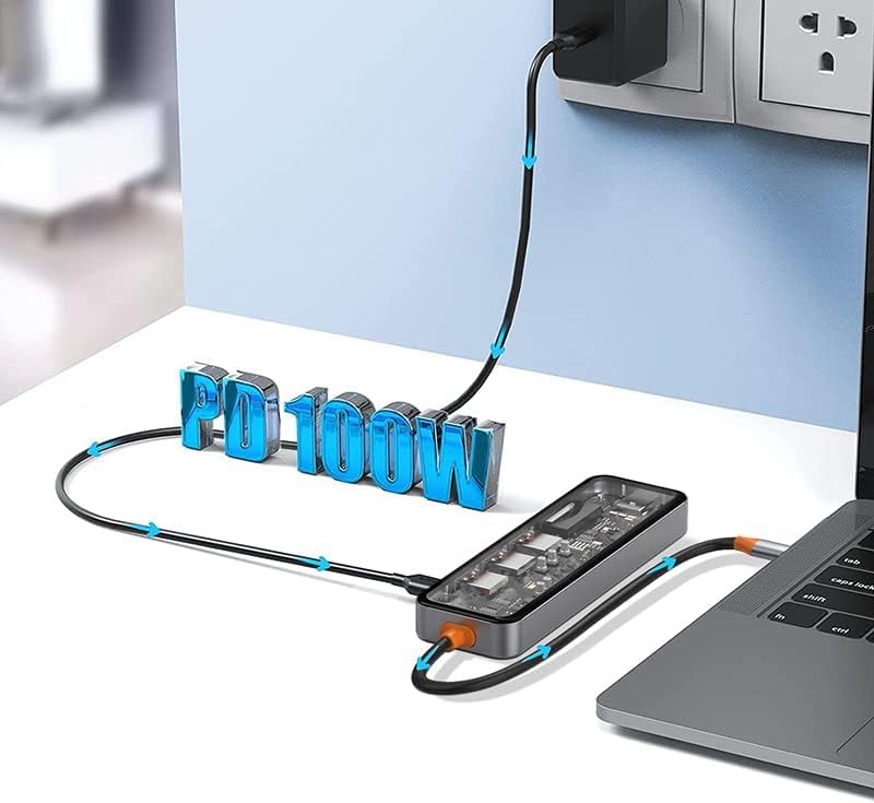 Wiwu Cyber Hub 7 In 1 Usb-C Hub Clear