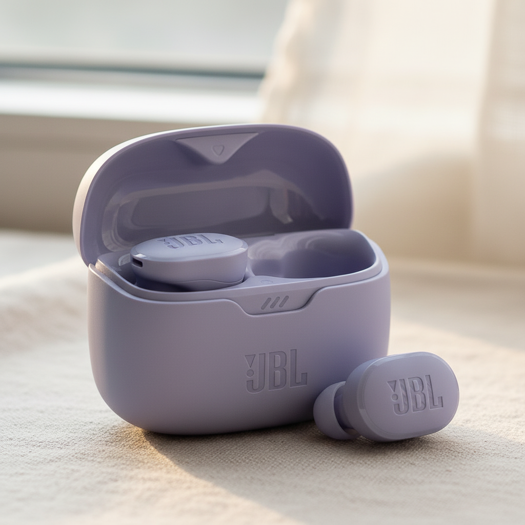 JBL Tune Buds Active Noise Cancelling Earbuds | Purple
