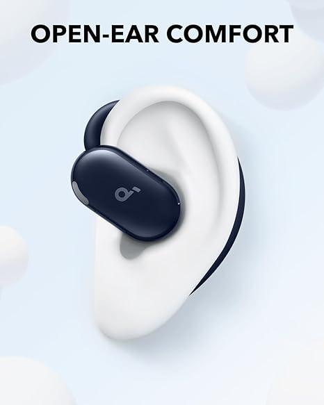 Anker Soundcore V20i Open-Ear Wireless Earbuds with Rotatable Snug Fit | Blue