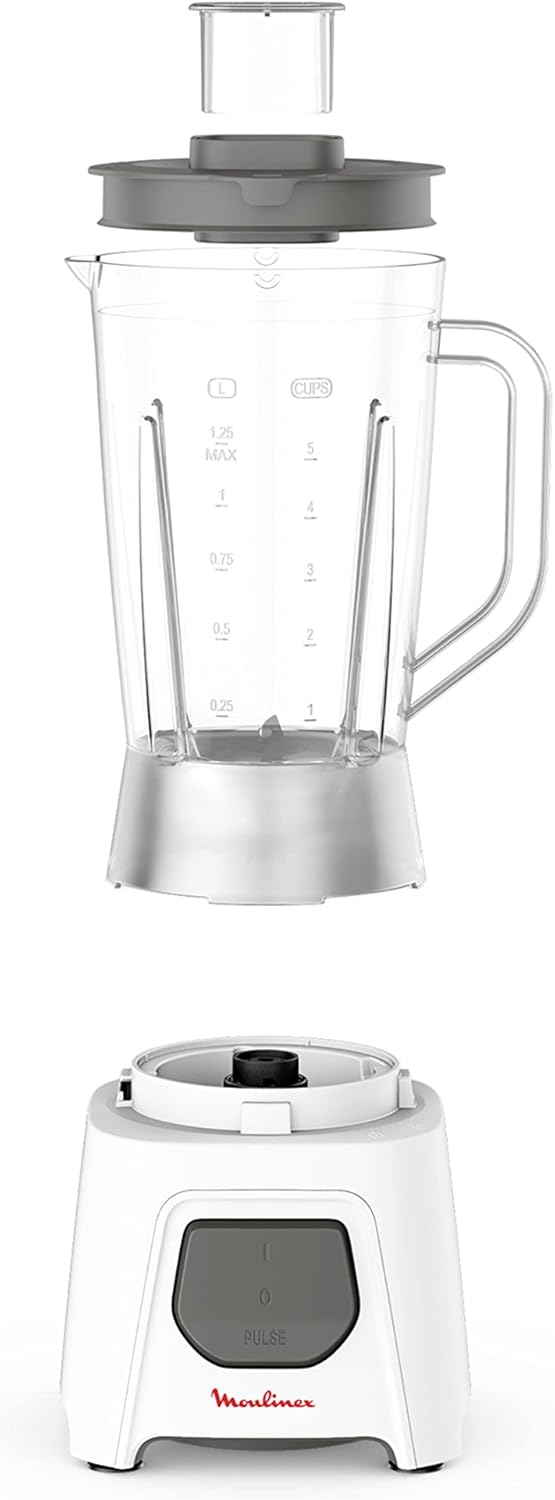 Moulinex Blendeo+ Blender 450â€¯W â€“ 1.5â€¯L Jar, Ice-Crush Technology, Plus Grinder & Chopper Accessories