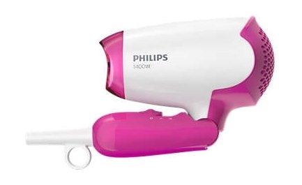 Philips Hair Dryer BHD003/03 – 1400W, Compact & Ergonomic Design | Pink/White
