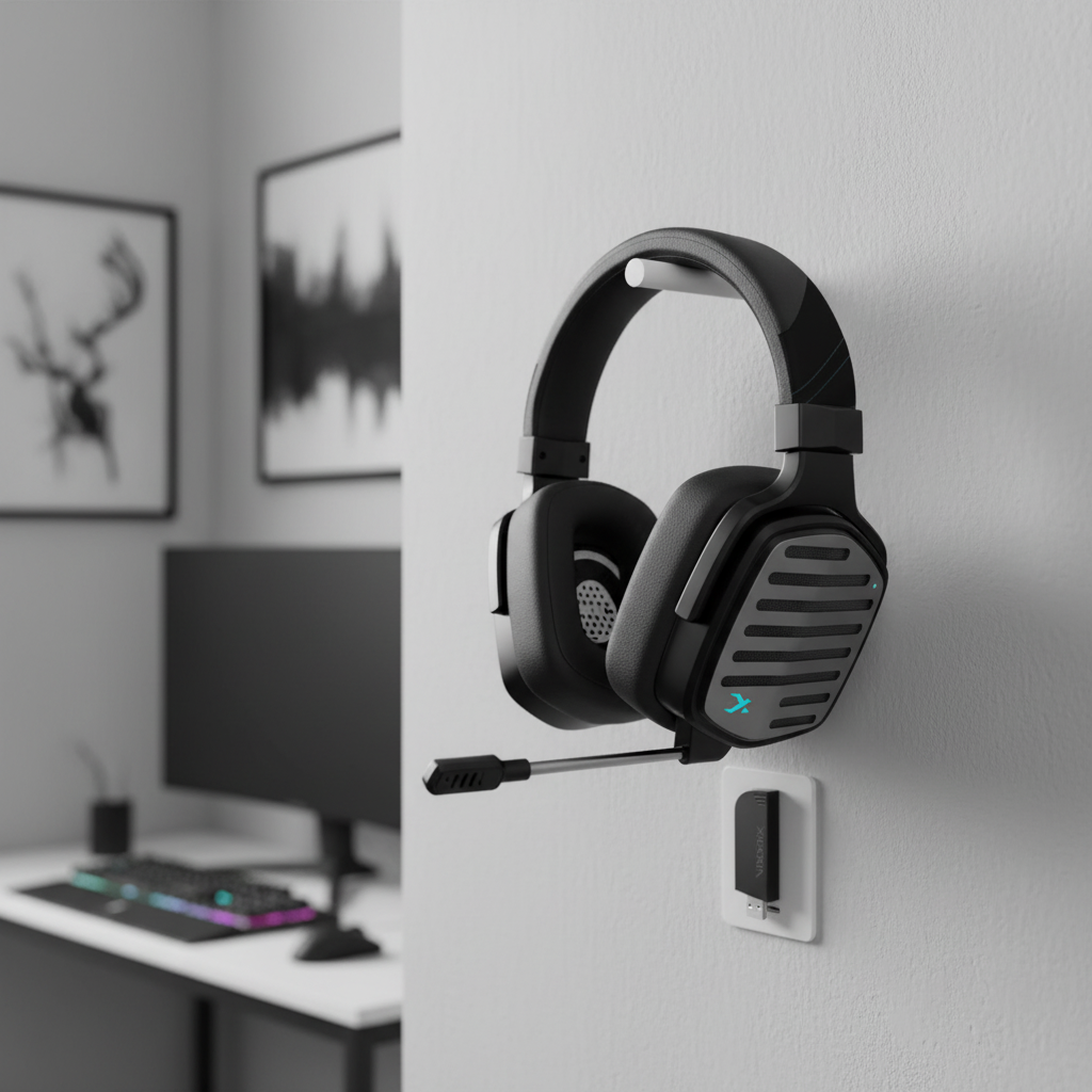 XIBERIA Wireless Headphone Gaming Headset with Base Station