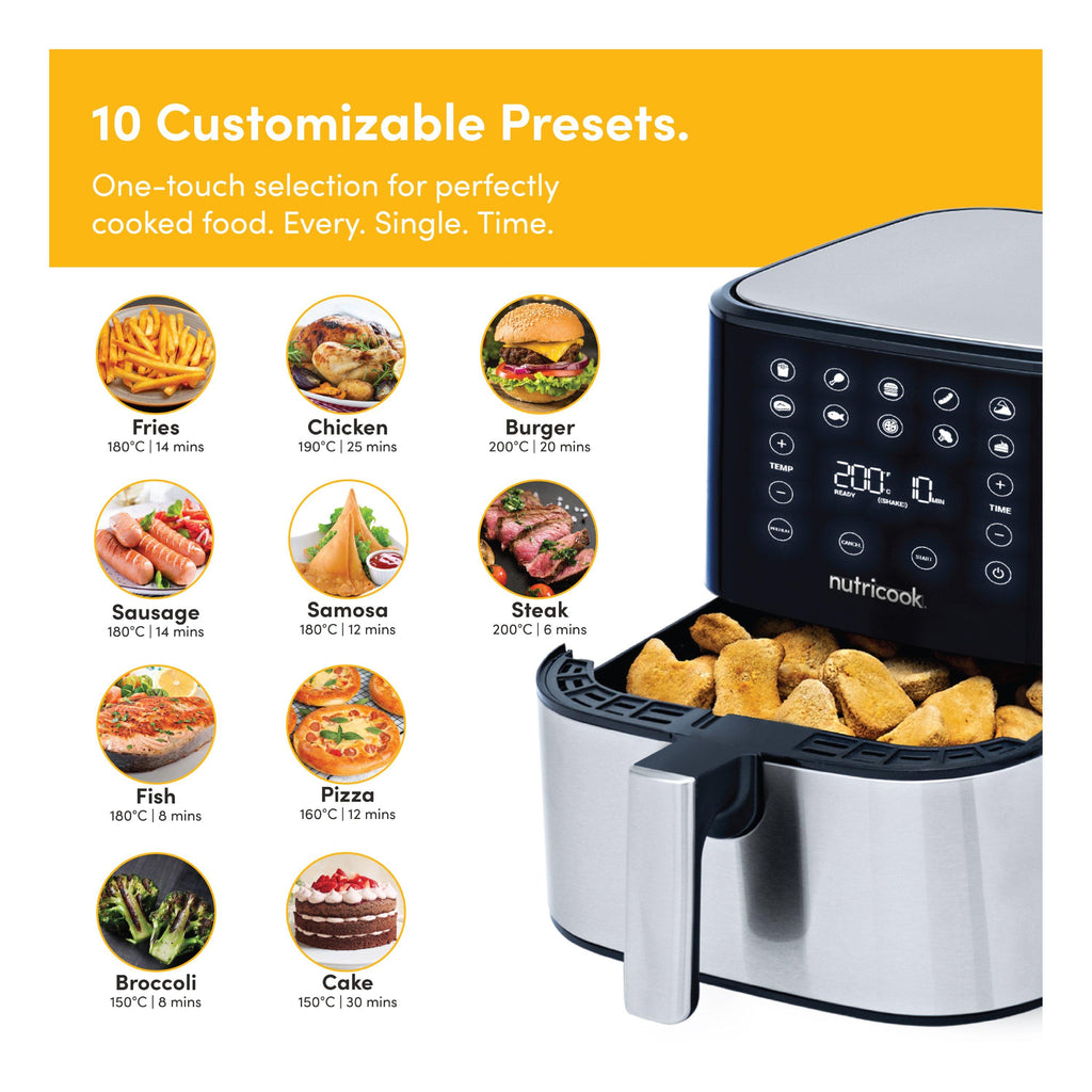 Nutricook Air Fryer, 1700W, 5.5L, NC-AF205 | Black