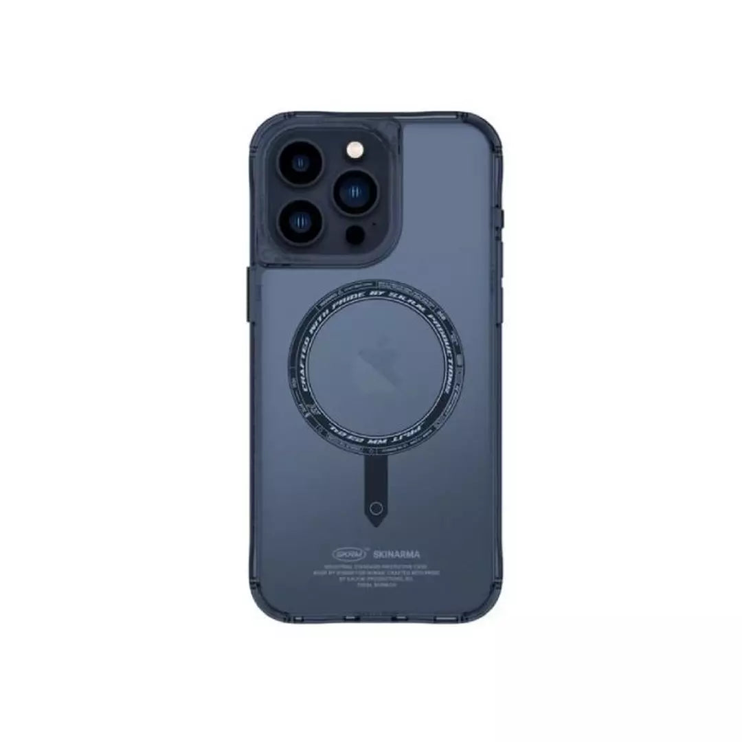 SkinArma Saido MagSafe iPhone 15 Pro Case | Blue