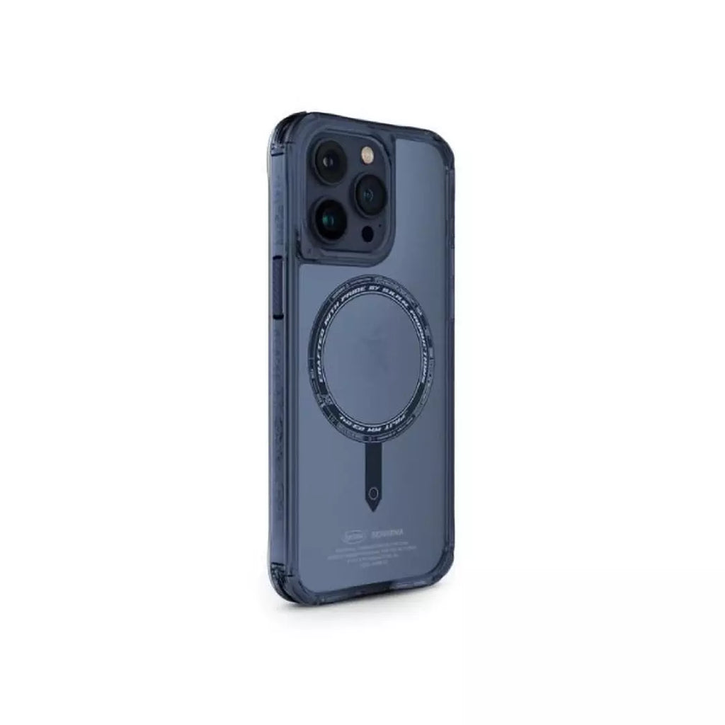 SkinArma Saido MagSafe iPhone 15 Pro Case | Blue