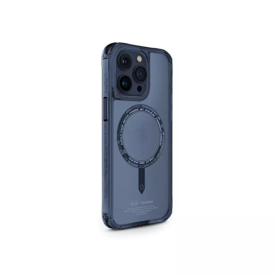 SkinArma Saido MagSafe iPhone 15 Pro Case | Blue