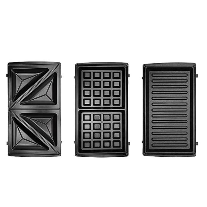 Wansa 3 in 1 Sandwich Maker, 750W | Black