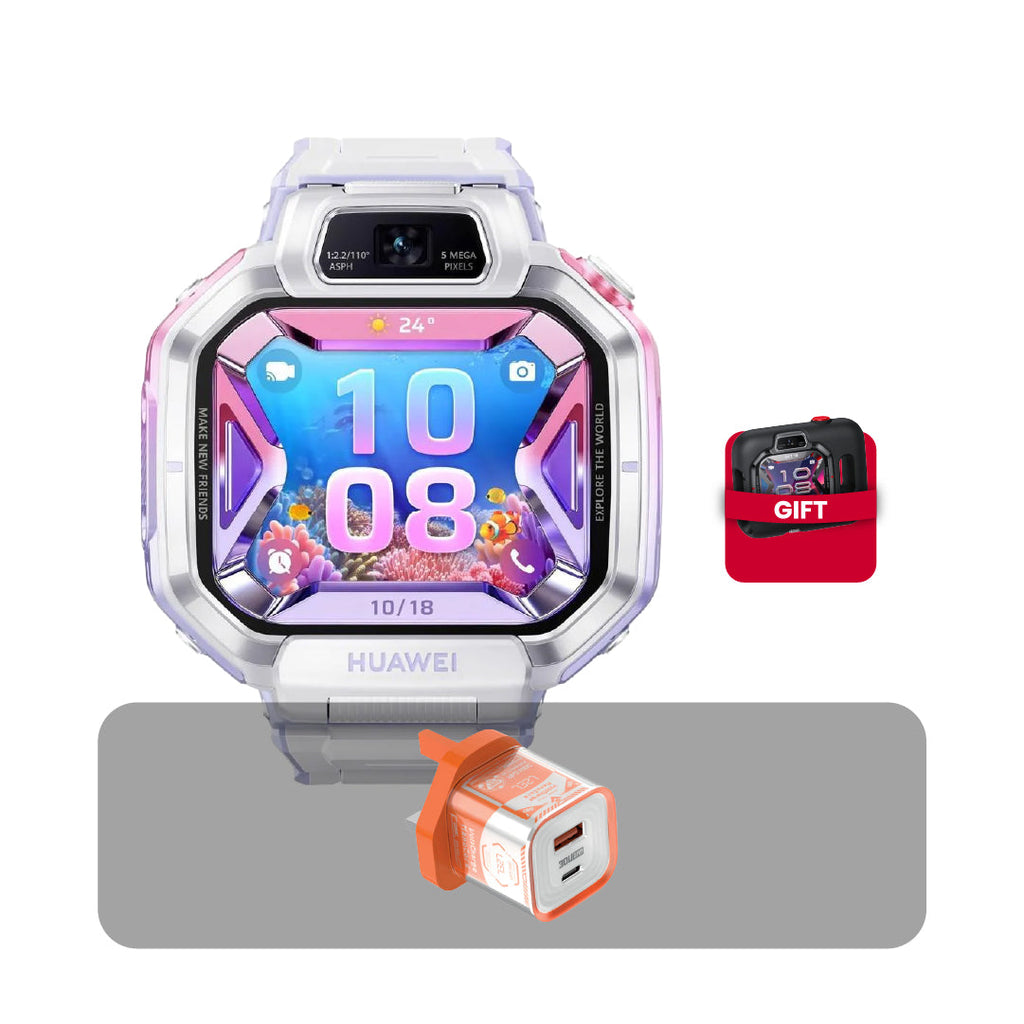 Huawei Watch Kids X1 Pro, 64GB storage, 120-190mm size, 13MP camera + Bundle Offer | Purple