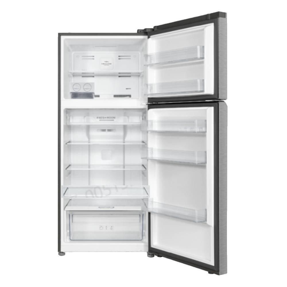 TCL Top Freezer Refrigerator, 16.4CFT, 465 Liters | Inox
