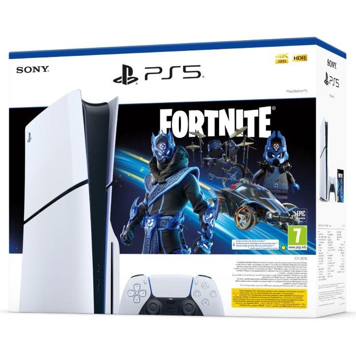 PlayStation 5 CD Slim 1TB With Fortnite Bundles Disc Console + Bundle Offer