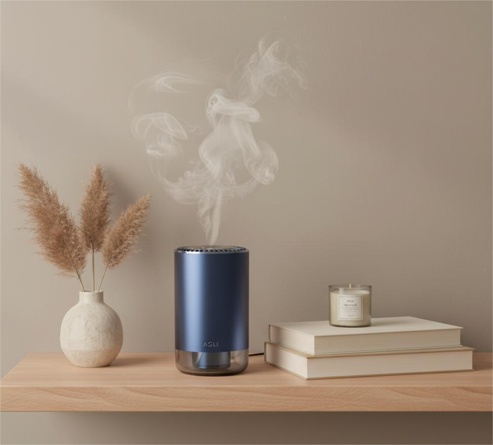 Asli Global Scentronix AI Smart Car Aromatherapy Diffuser with Nano Atomization | Black