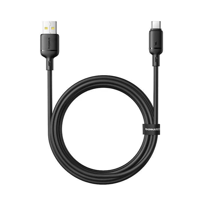 Baseus Silky Fast Charging Cable USB-A to USB-C 2m | Cluster Black