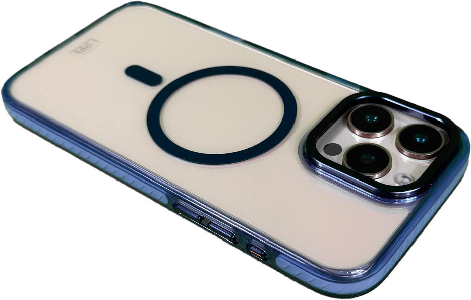 LZEL iPhone 16 Pro  Armor Clear Case With MagSafe | Blue