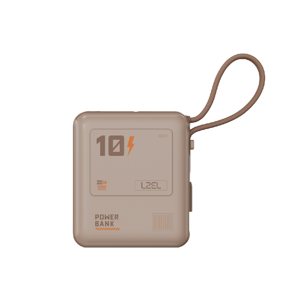 LZEL Zenoflex Surge10 10000Mah 20W Max Pd Power Bank Supports Type-C | Mocha