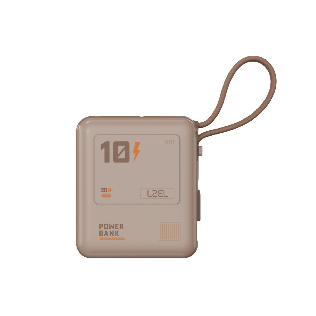 LZEL Zenoflex Surge10 10000Mah 20W Max Pd Power Bank Supports Type-C | Mocha
