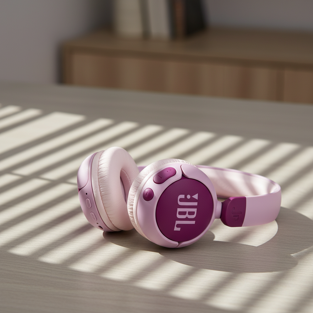 JBL Junior 320BT Wireless On-Ear Bluetooth Headphones with Built-in Microphone | Purple