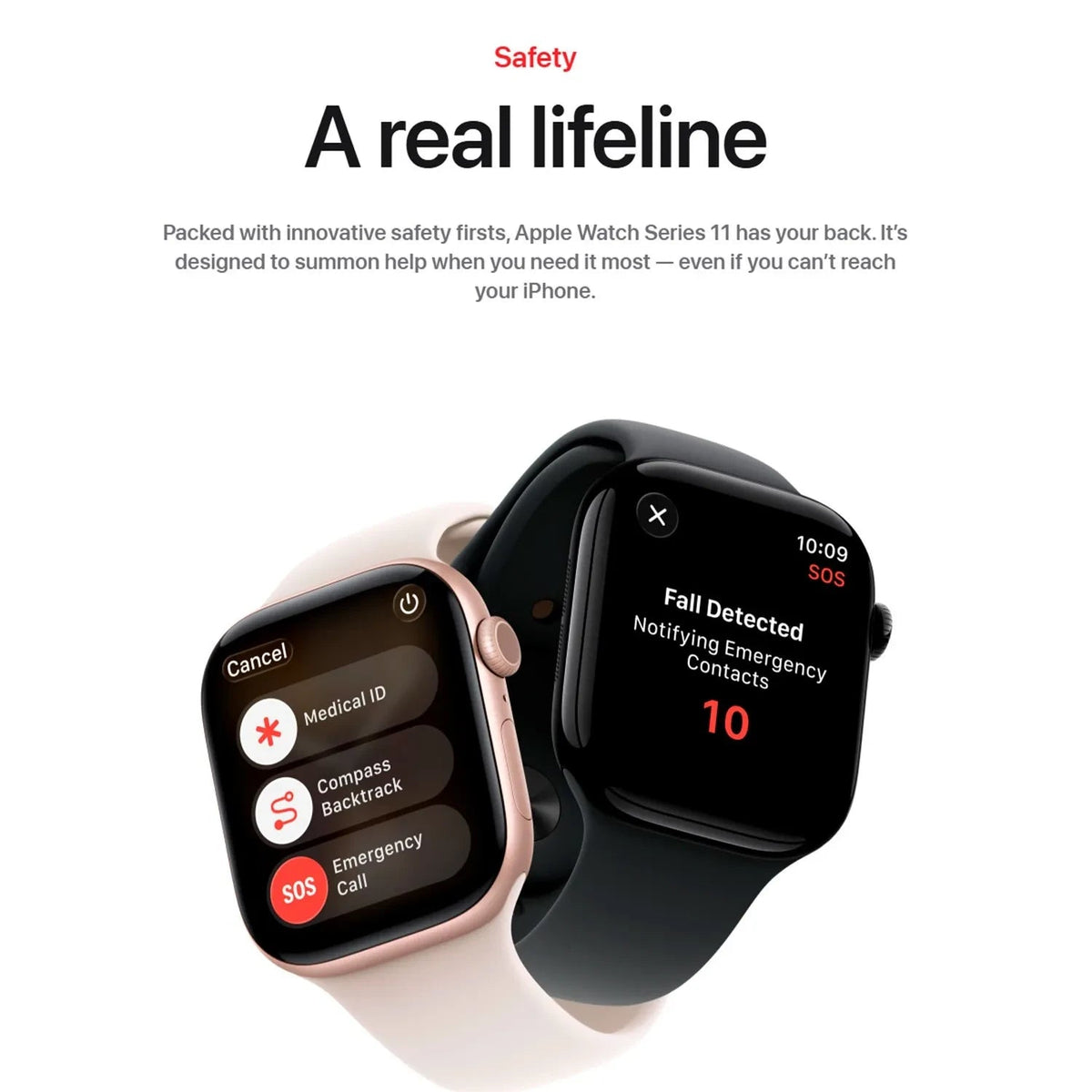 Apple Watch Series 11 GPS 46mm â€“ Space Grey Aluminum Case with Black Sport Band â€“ S/M
