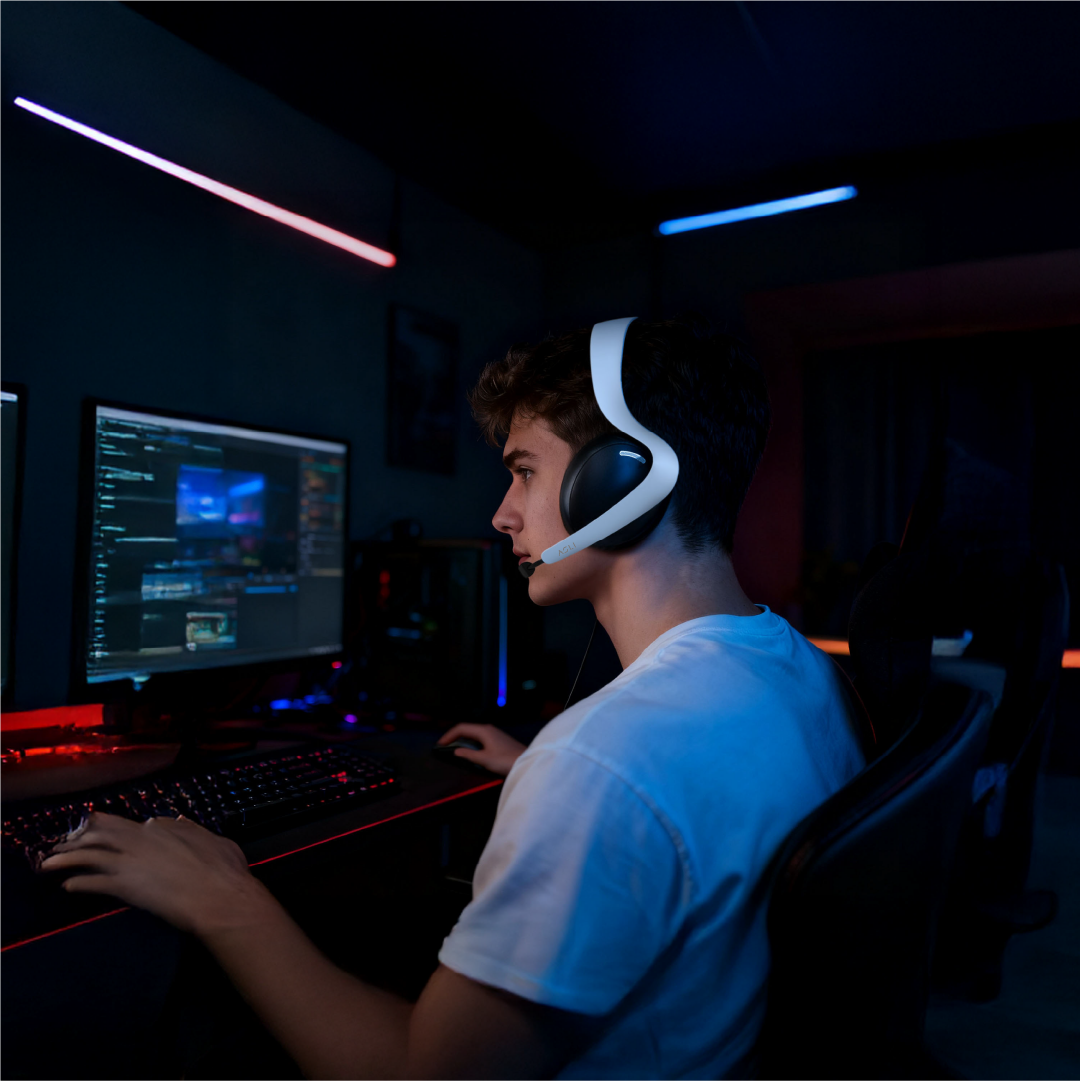 Asli Global Wavetune Series High-Performance 2.4G Wireless Tri-Mode Gaming Headset
