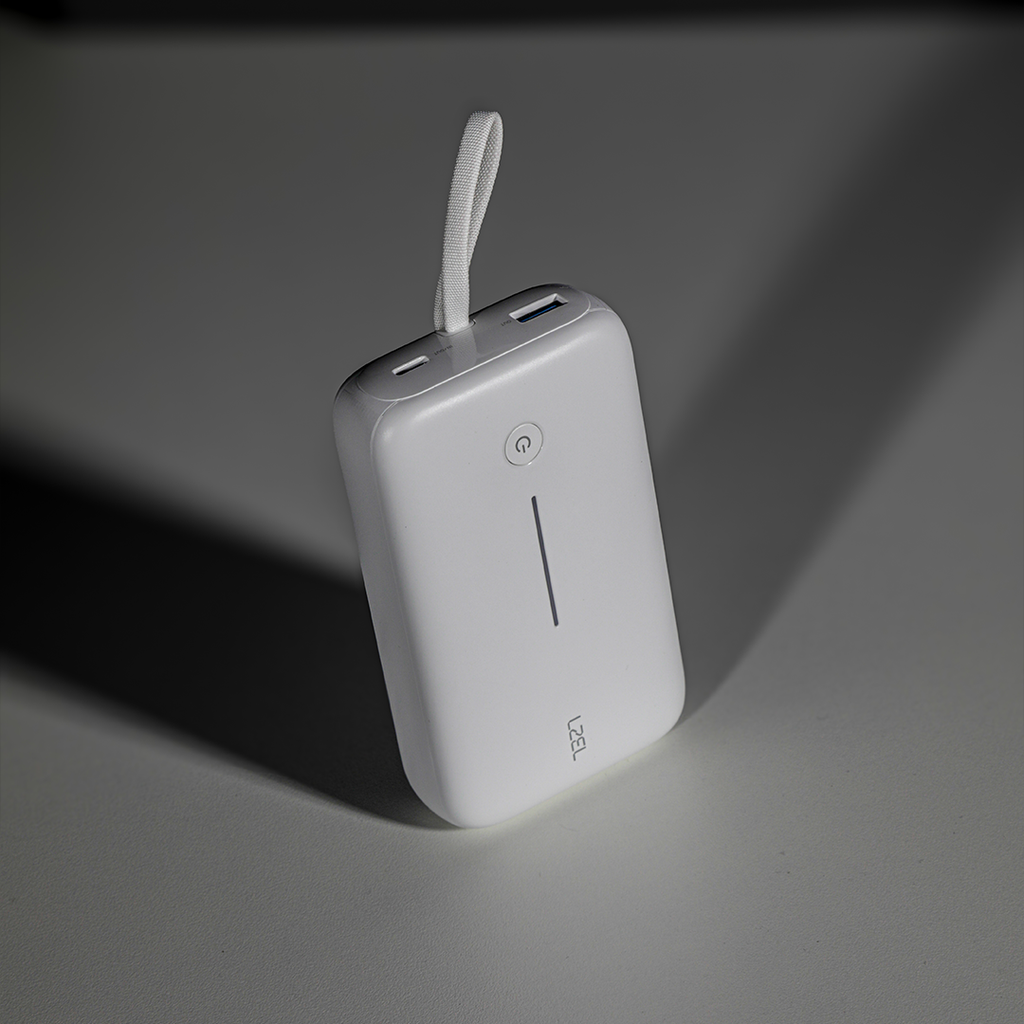 LZEL PrimeBrio Neo 20K Power Bank 30W – 20000mAh, Detachable Type-C Cable