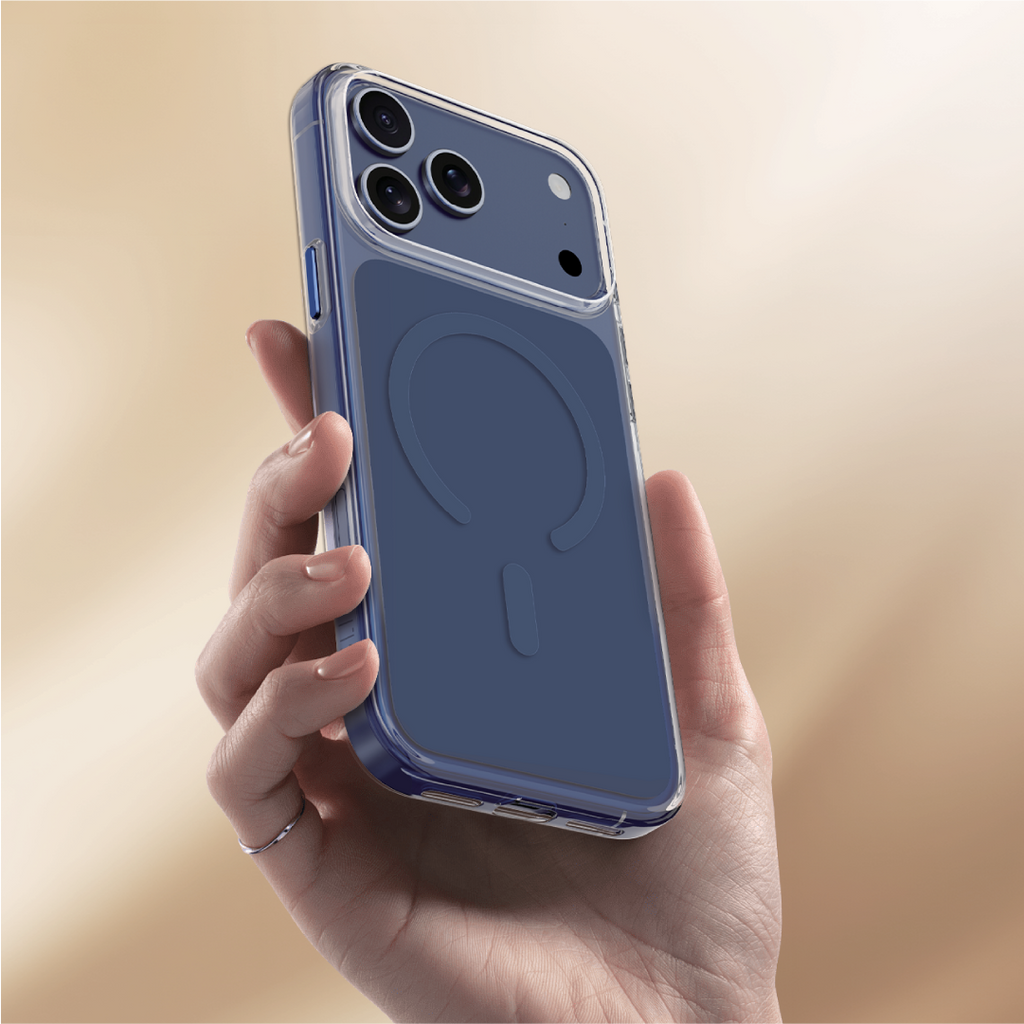 Asli Global Magtrox Neo Scratch-Resistant Transparent Magsafe Case For IPhone 17 Pro Max | Blue