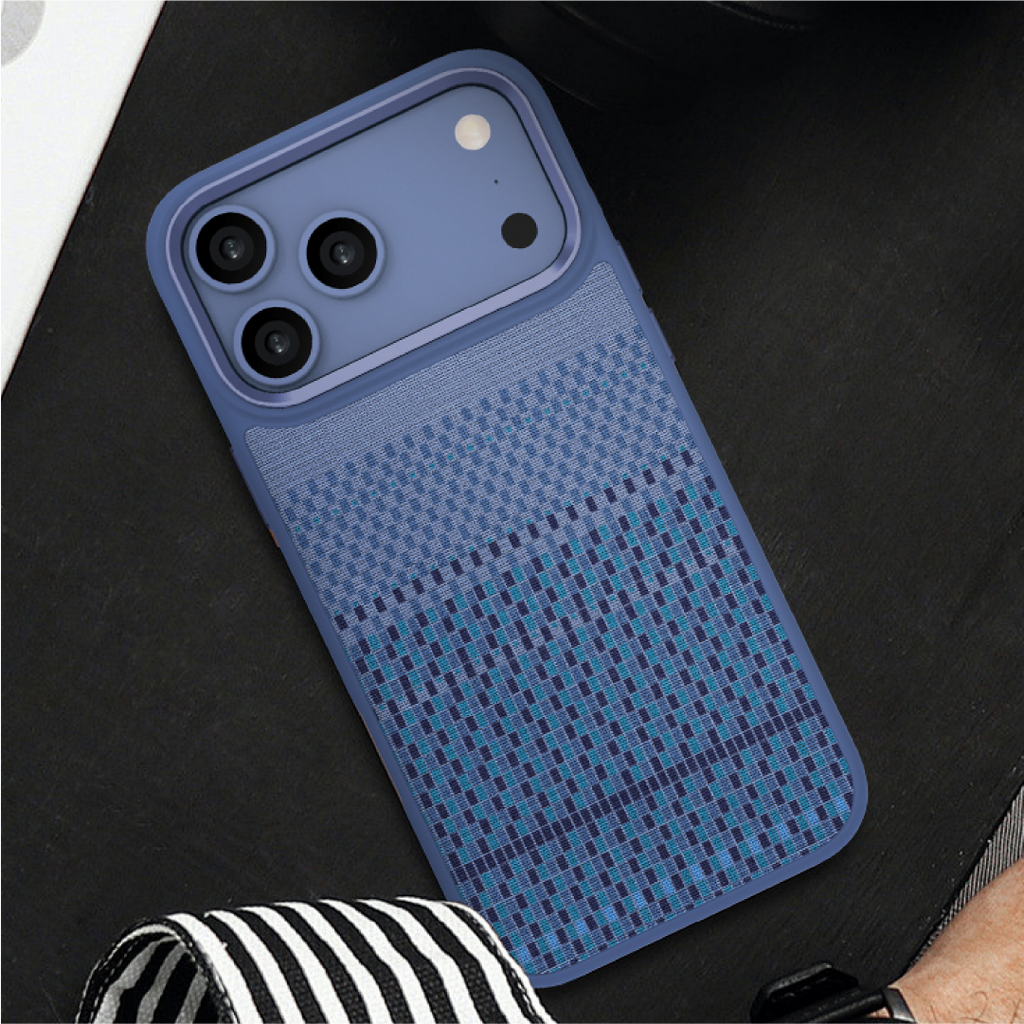 LZEL Fabric Case With Magsafe For IPhone  17 Pro | Dark Blue