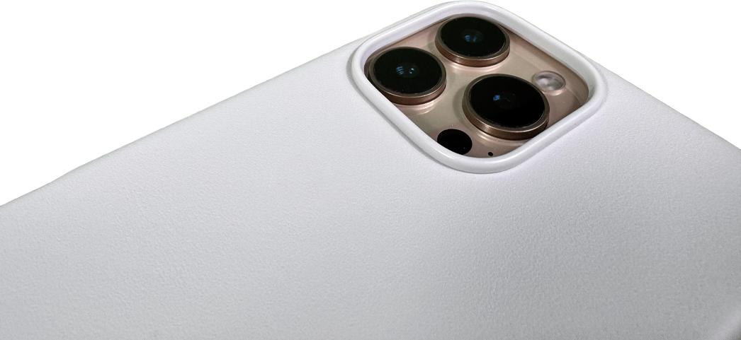 LZEL iPhone 16 Pro MagLeather Case | Light Gray